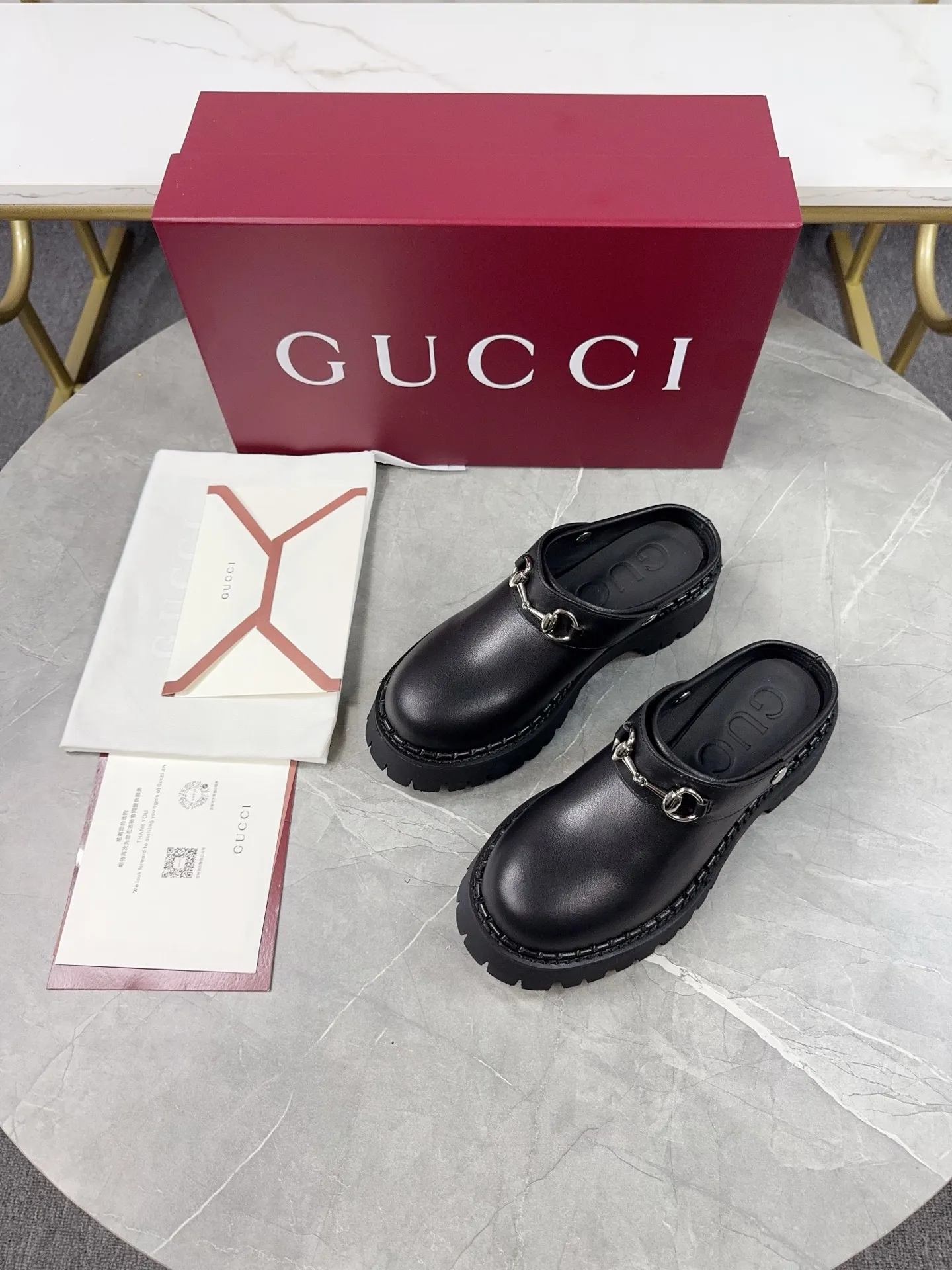 p500🐮🐮Gucci2024 new model, double GG groove thick-soled Loaf platform shoes. The original version is made 1:1. Super beautiful quality, classic model at the counter. ❶Upper: original frosted cowhide ❷Inner lining: water-dyed cowhide ❸Feet: water-dyed cowhide ❹Outsole: ultra-light original sole ❺thick sole heightening: 3.5cn ❻Packing: original packaging ❼Number: Women's 35-42 (41 42 customized, non-returnable) Men's model: 38-46 (45, 46 customized, non-returnable)